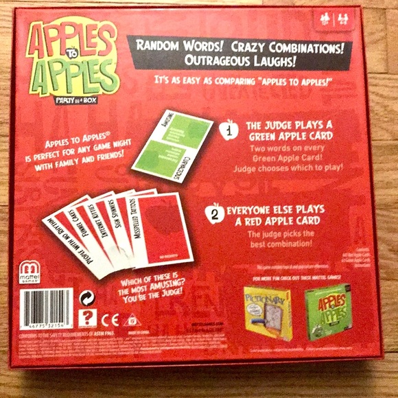 APPLES TO APPLES Game - Picture 2 of 4